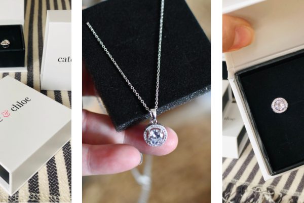 Cate & Chloe 18K White Gold Plated Earrings AND Necklace Gift Set $30 Shipped (Valentine’s Day Gift Idea!)