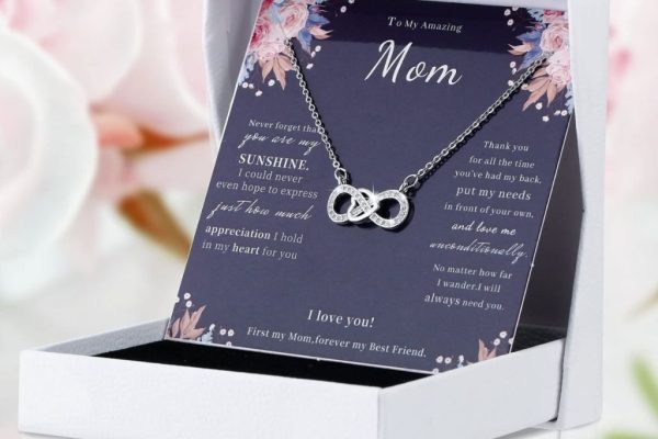 Stainless Steel Infinity Heart Necklace for Mom ONLY $4.99 on Amazon