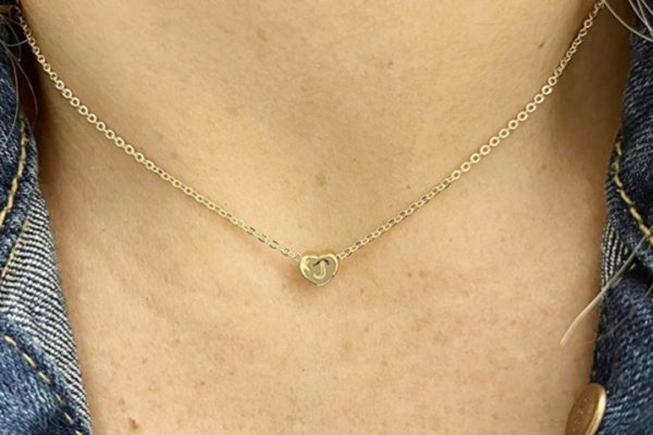 14K Gold Plated Initial Heart Necklace Only $5 Shipped for Prime Members