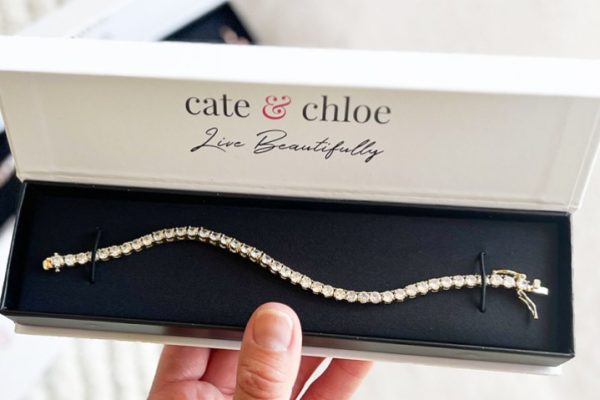 Cate & Chloe 18K Gold Plated Tennis Bracelet Only $20 Shipped (Includes Gift Box!)