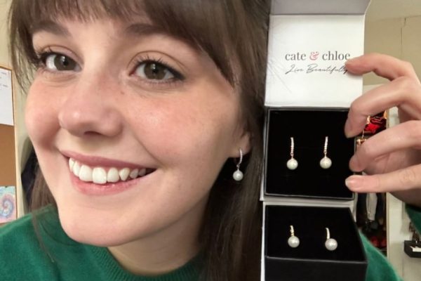 Cate & Chloe Pearl Drop Earrings Only $18 Shipped