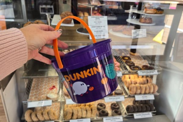 NEW Dunkin’ Halloween Menu Available Now | Munchkin Buckets, Spider Donut, & More!