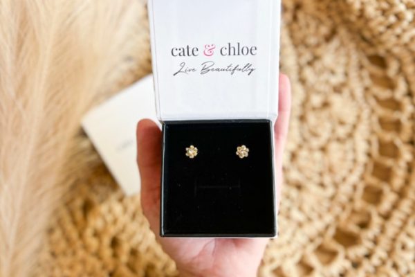 Cate & Chloe 18K Gold Stud Earrings Only $18 Shipped | Includes Box for Easy Gifting!