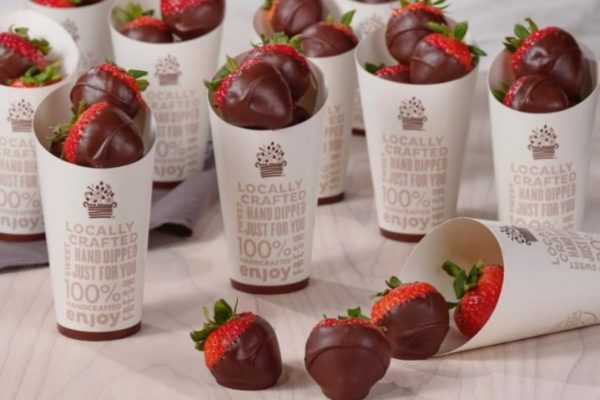 FREE Edible Arrangements Chocolate Dipped Fruit Cone